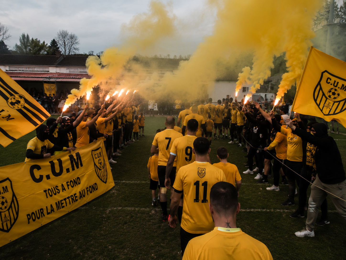 Entrée des joueurs